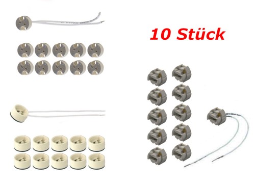 10x lampenfassung led - 10x, halogen